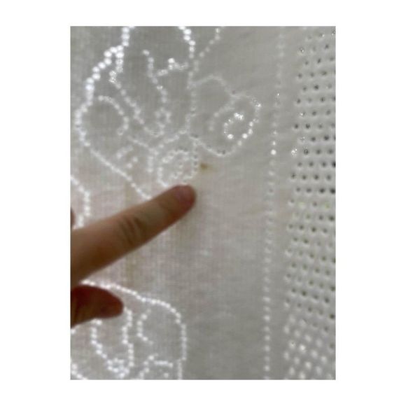 Vintage 70s Eaton’s White Knit Infant Blanket Teddy Bears 39x32” - Picture 3 of 10